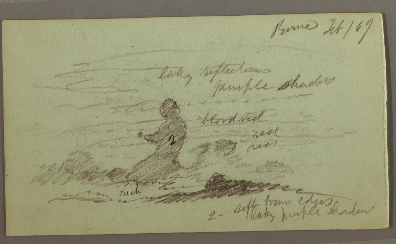 Sky Study, February 1869 by Frederic Edwin Church