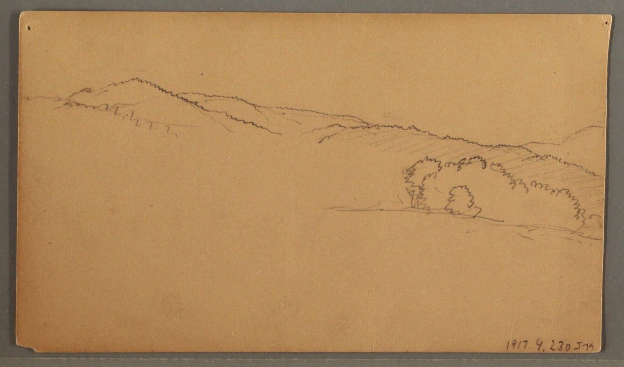 Sky study, possibly 1873 by Frederic Edwin Church