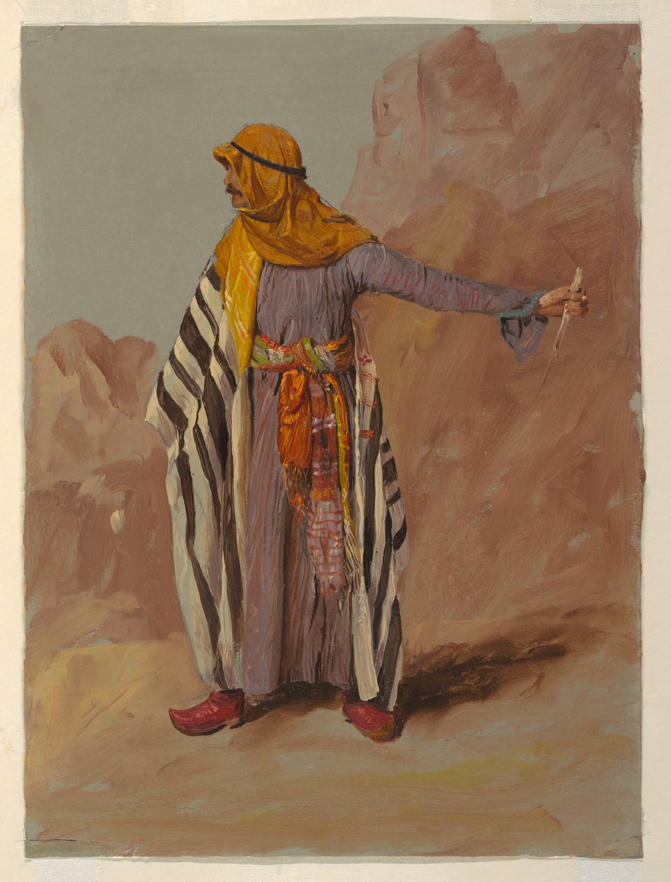 Standing Bedouin, probably February 1868 by Frederic Edwin Church
