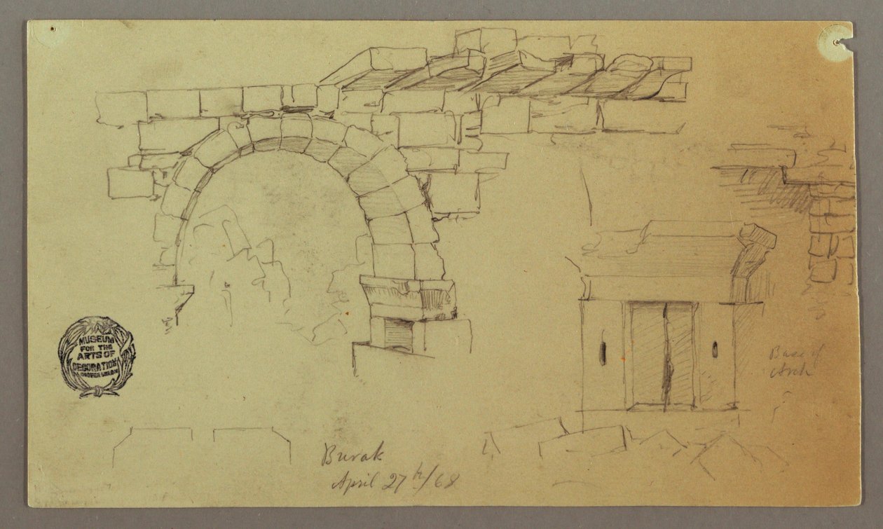 Stone Arch, Stone Base, April 27, 1868