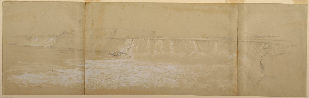 The Niagara Falls, September or October 1856 by Frederic Edwin Church