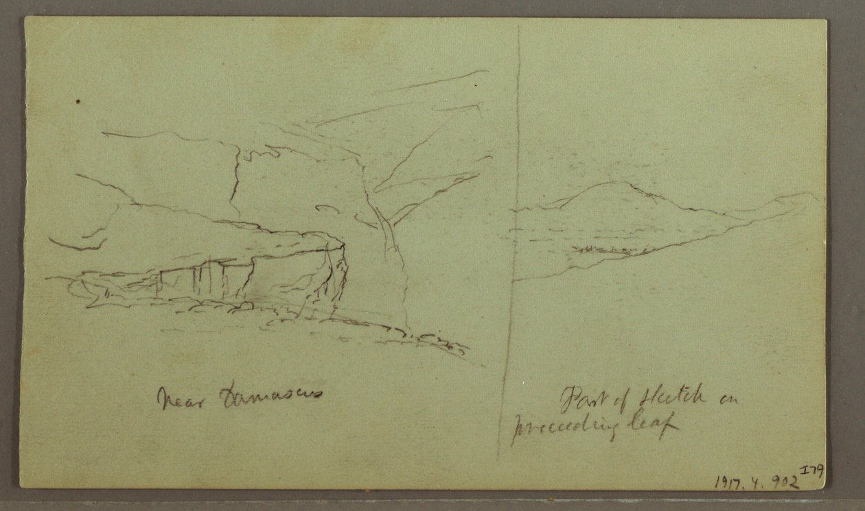 Tomb of a Hill, Three Minarets, May 1, 1868 by Frederic Edwin Church