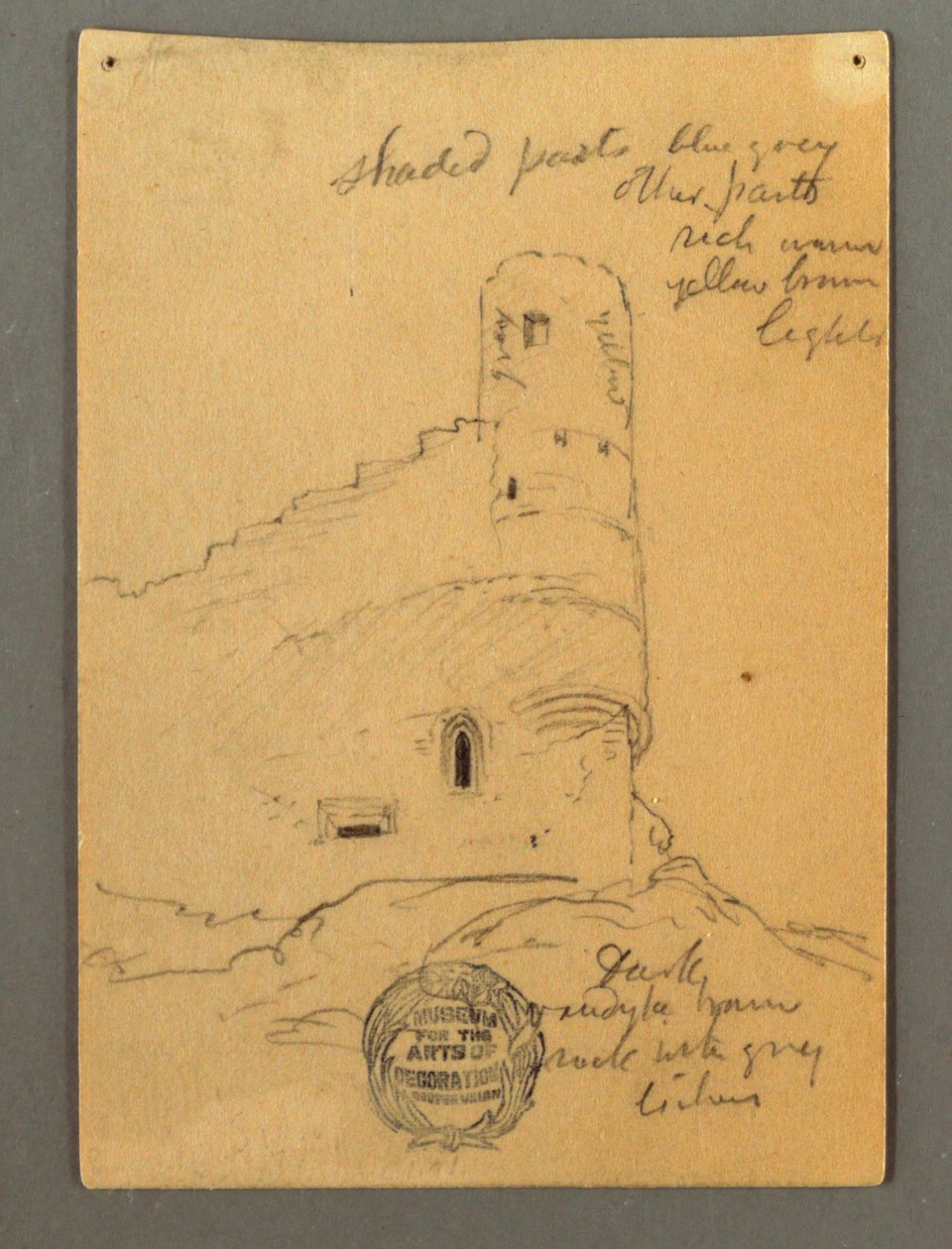 Tower of the Chateau, Sion, possibly 1868 by Frederic Edwin Church