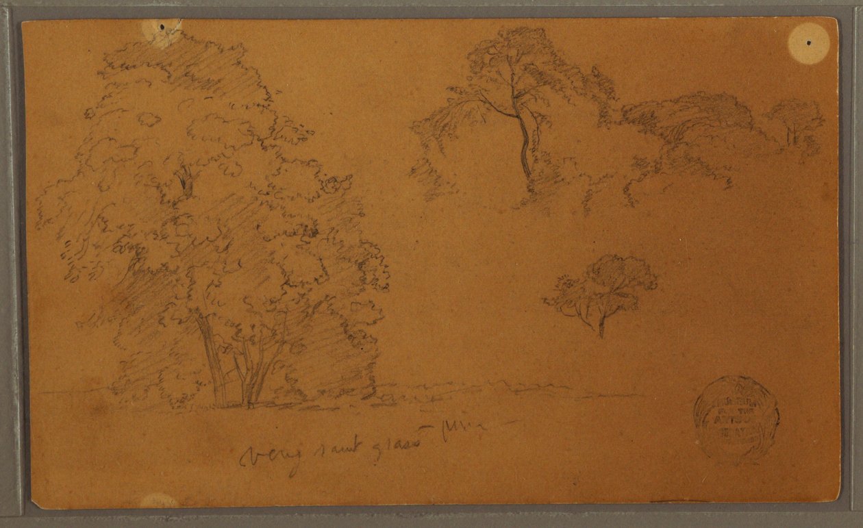 Trees, 1857 by Frederic Edwin Church