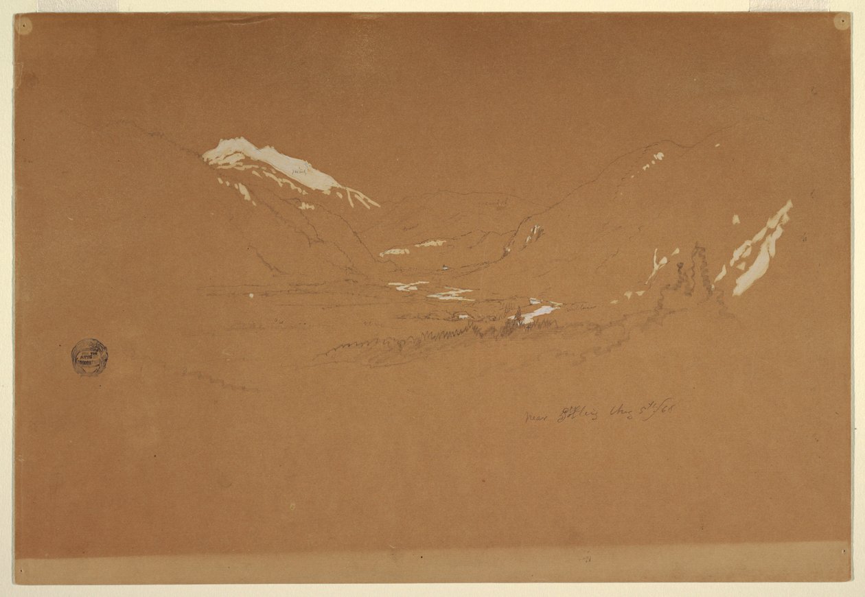Valley "near Golling," Austria, August 5, 1868 by Frederic Edwin Church