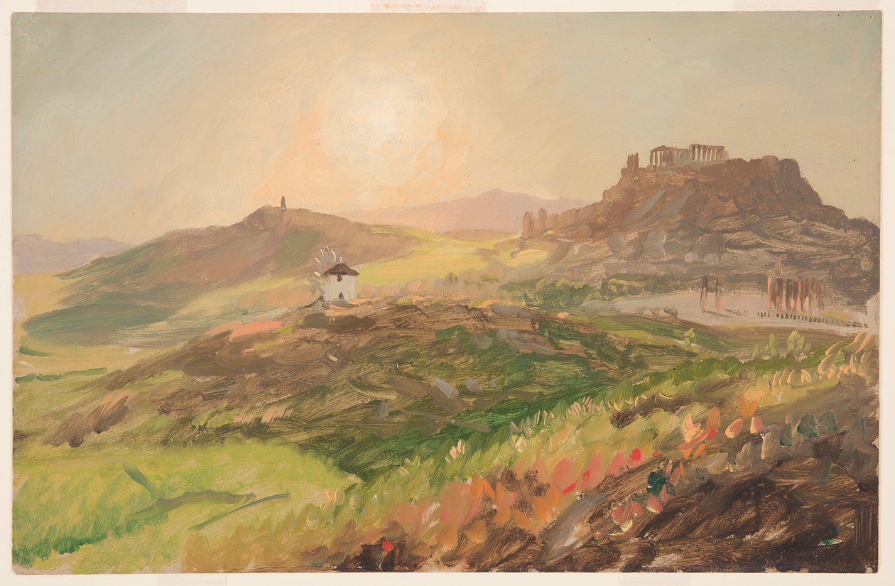 View of the Acropolis, Athens, April 1869 by Frederic Edwin Church