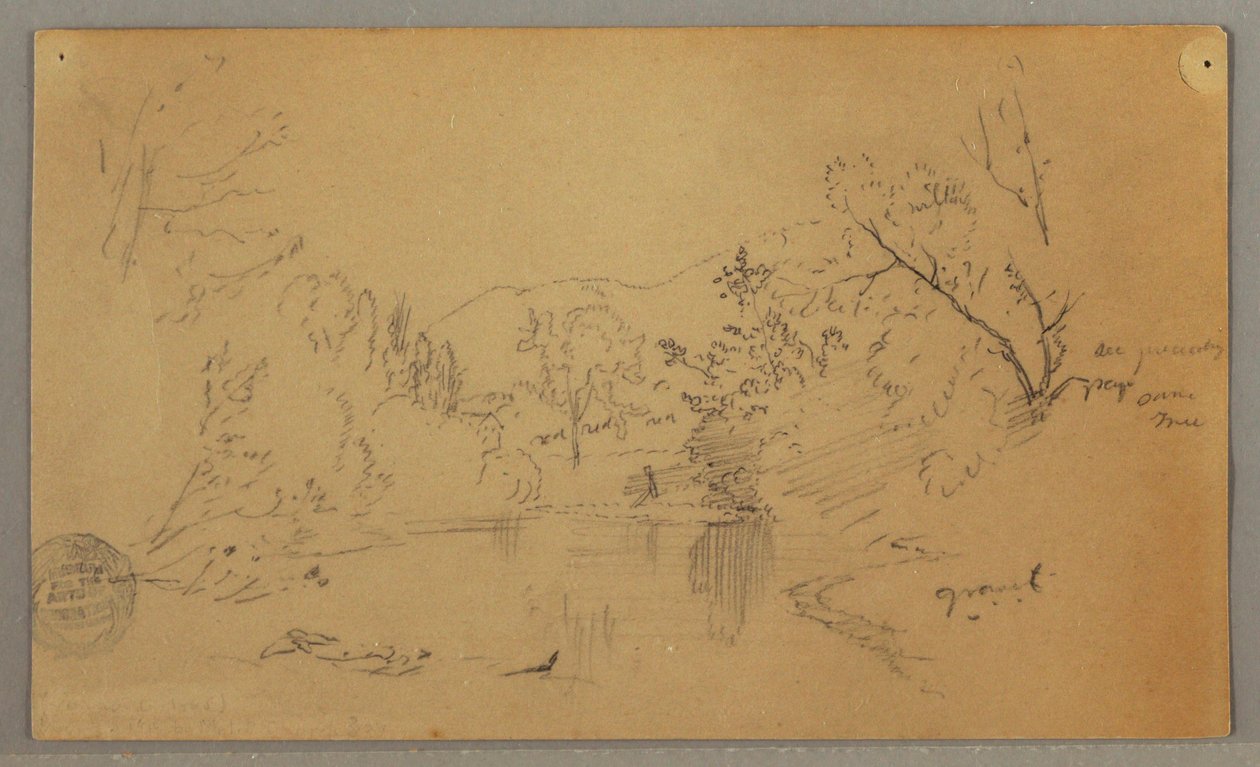 Winding River in a Wooded Valley, Vermont, October 1865 by Frederic Edwin Church