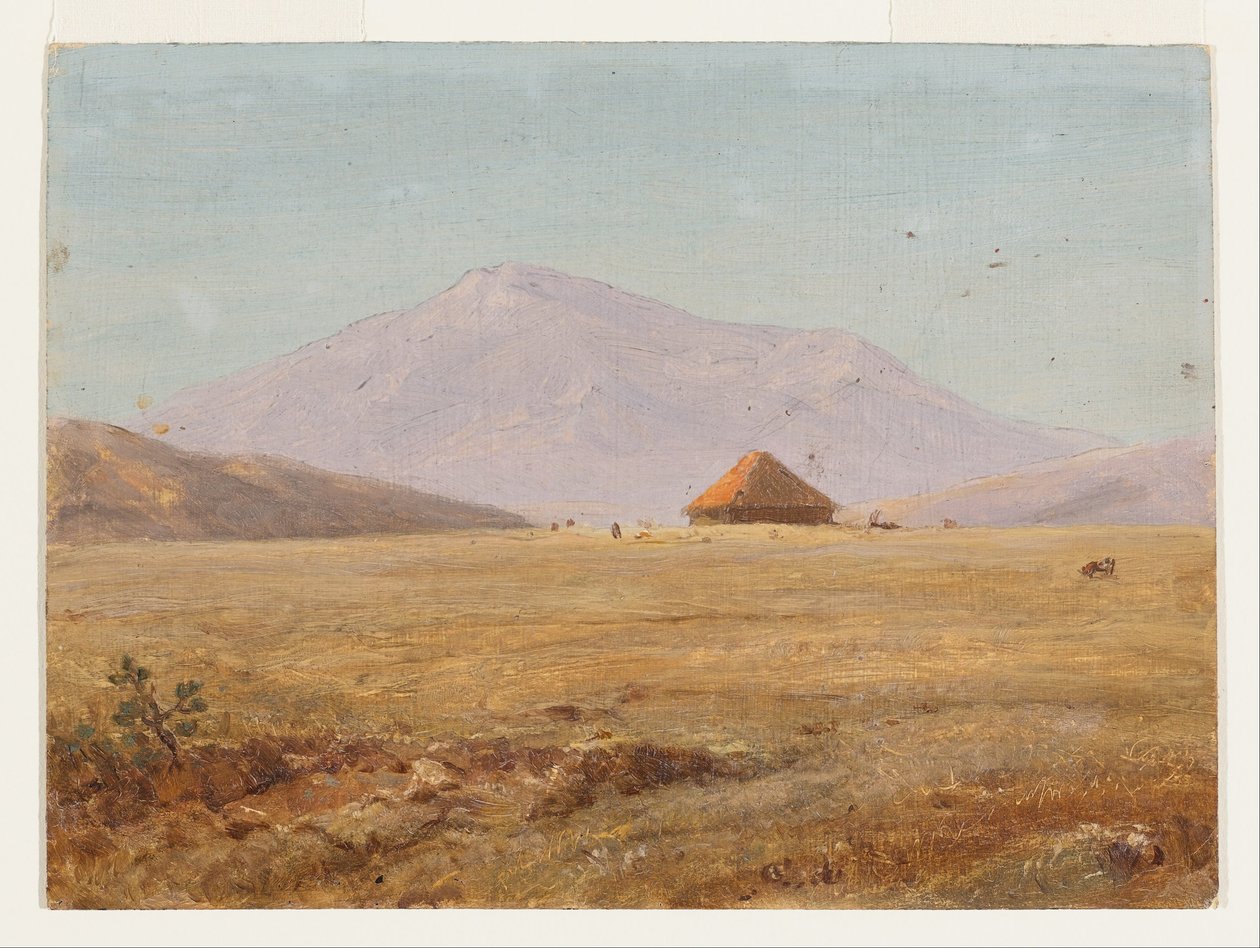 Ecuador?, Mountain Plateau with Hut by Frederic Edwin Church