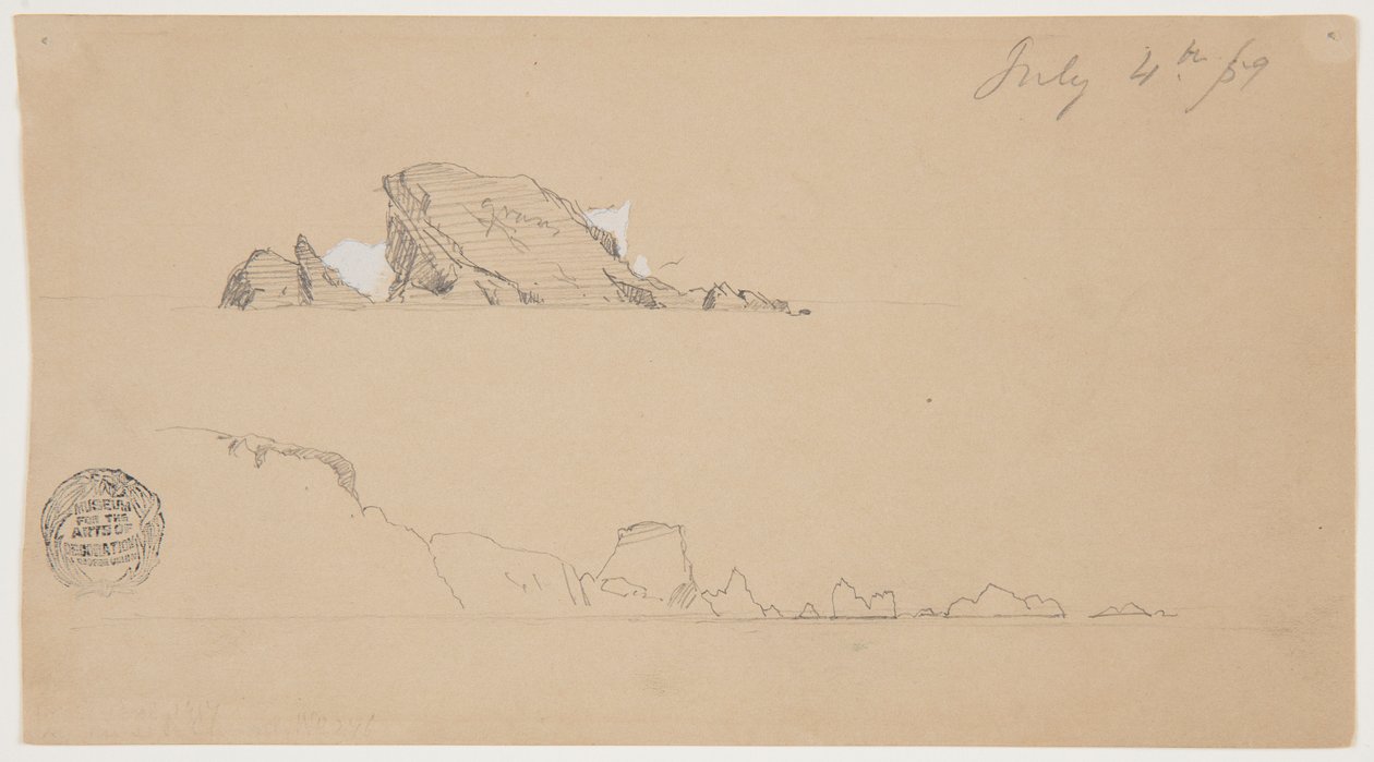 Two Icebergs by Frederic Edwin Church