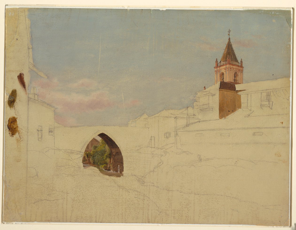 Unfinished View of a City by Frederic Edwin Church
