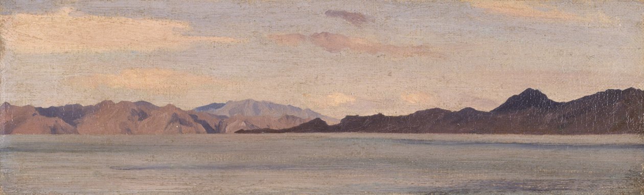 Coast of Asia Minor seen from Rhodes by Frederic Leighton