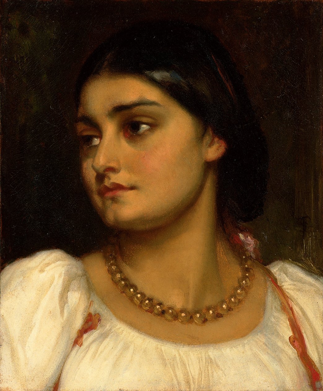 Head of a Roman Model by Frederic Leighton: Fine art print