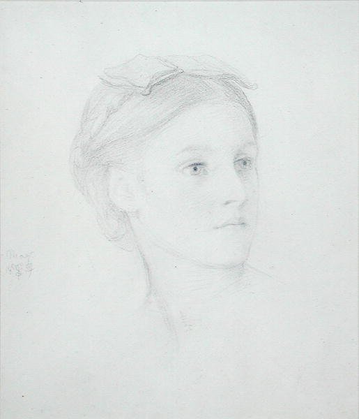 Portrait of May Sartoris (1845-1925) 1854 by Frederic Leighton