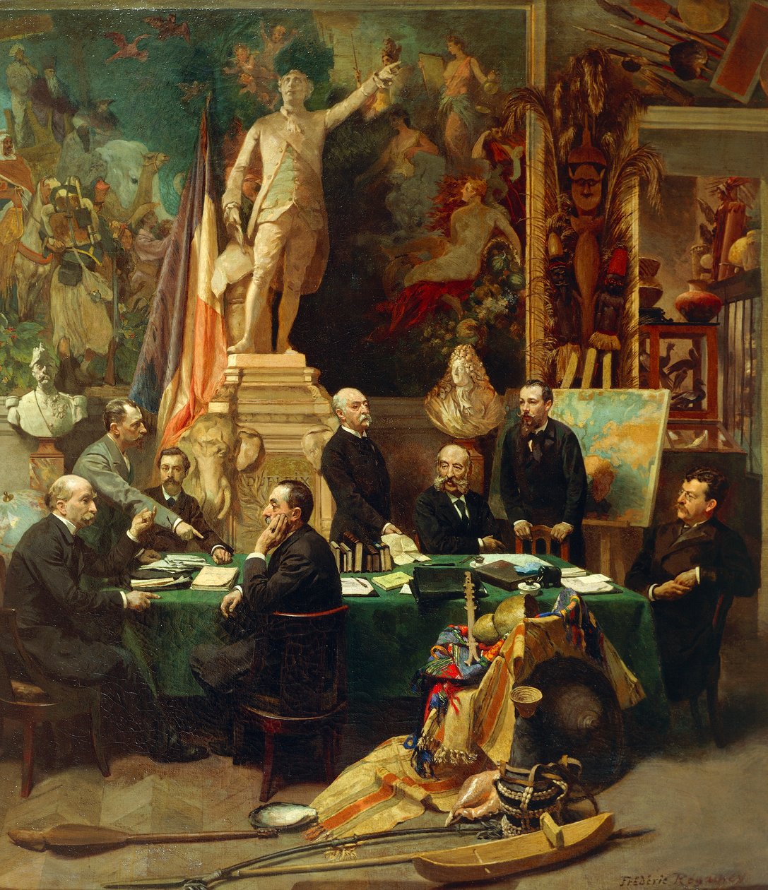 Jules Ferry Receiving the Delegates from the Colonies, November 1892 by Frederic Regamey