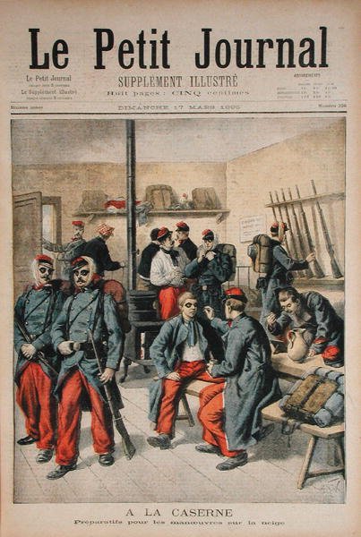 In the Barracks, Preparation for Manoeuvres in the Snow by Frederic Theodore Lix
