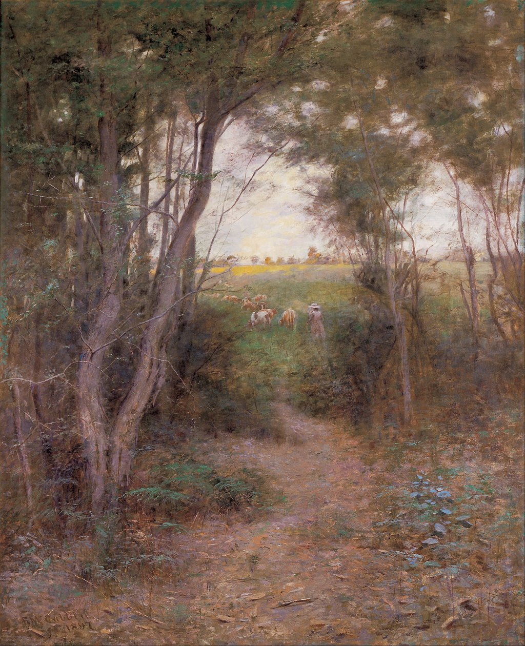 A Ti-Tree Glade by Frederick McCubbin