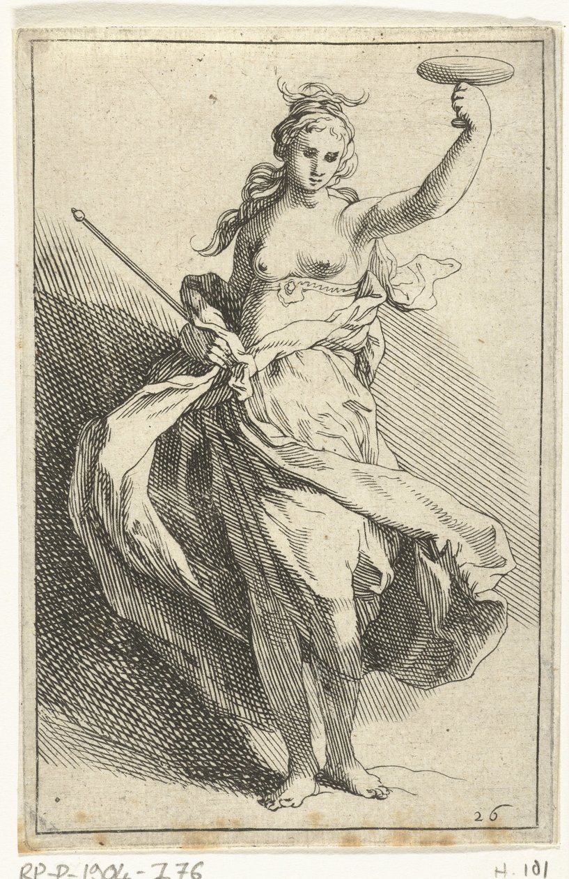 Woman with Chalice and Scepter by Frederick Bloemaert