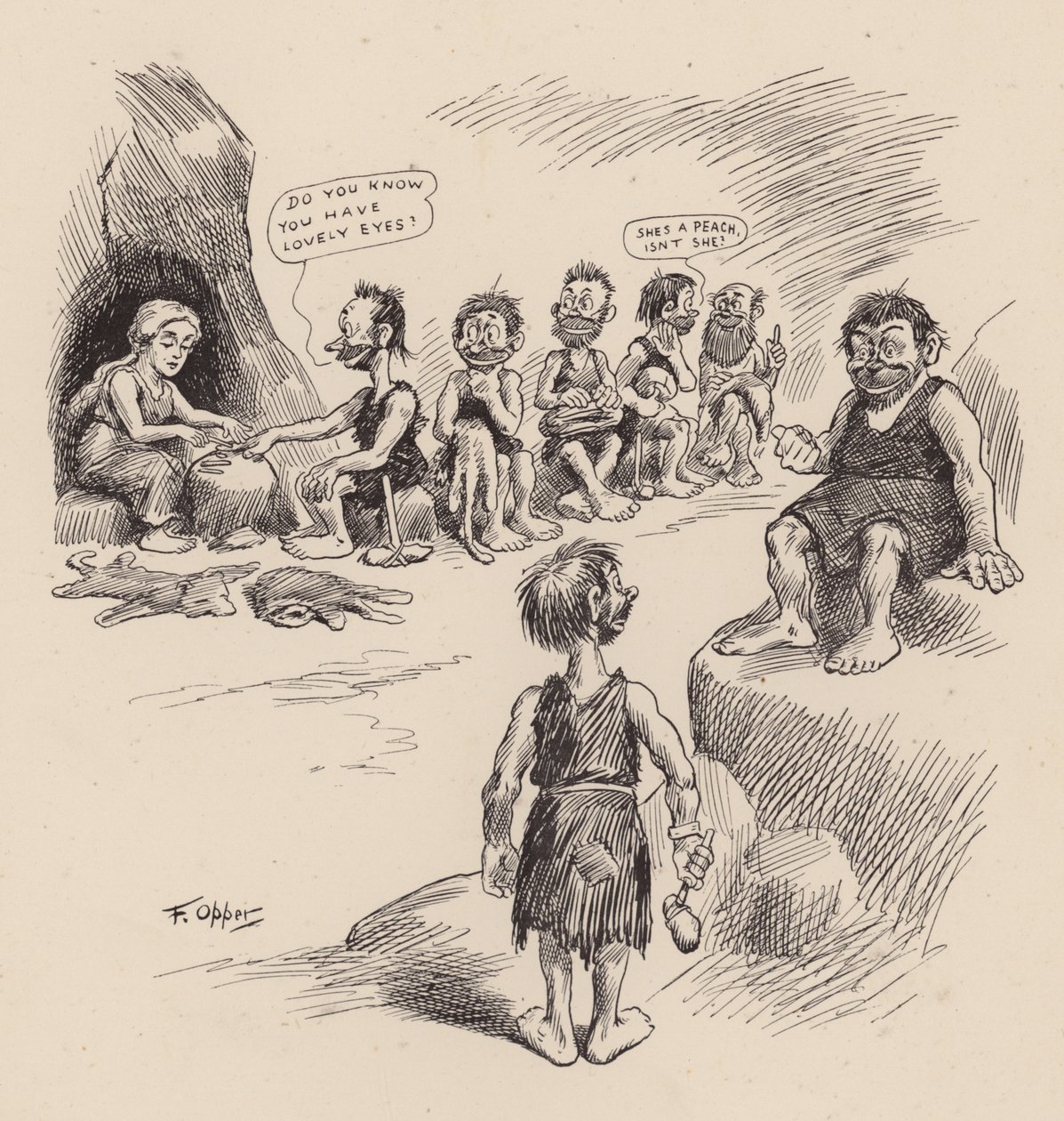 Our Antediluvian Ancestors: Number Fourteen by Frederick Burr Opper