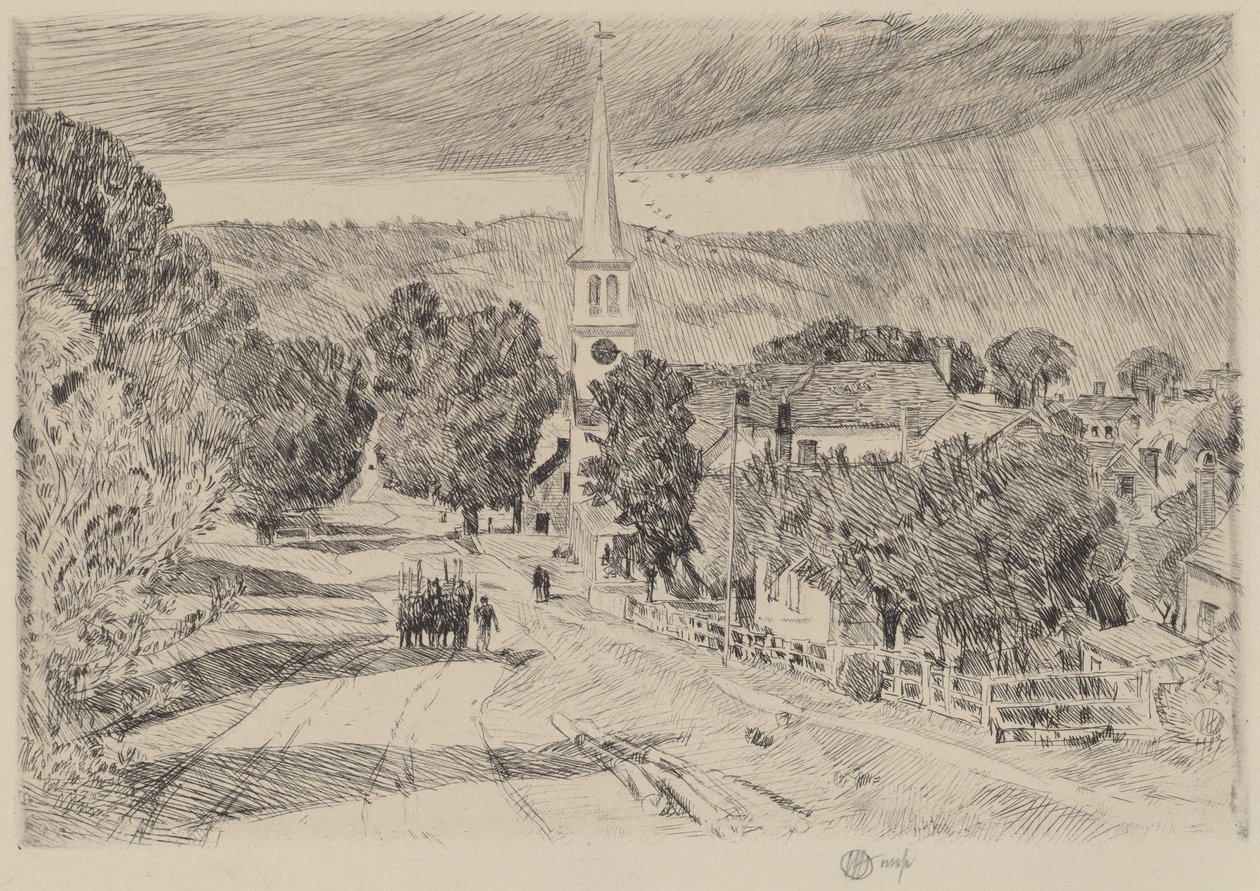 A Vermont Village by Frederick Childe Hassam