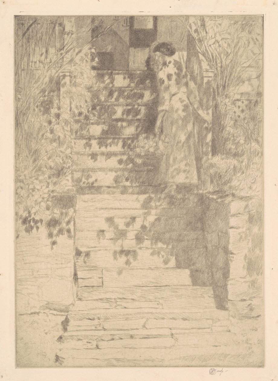 The Steps by Frederick Childe Hassam