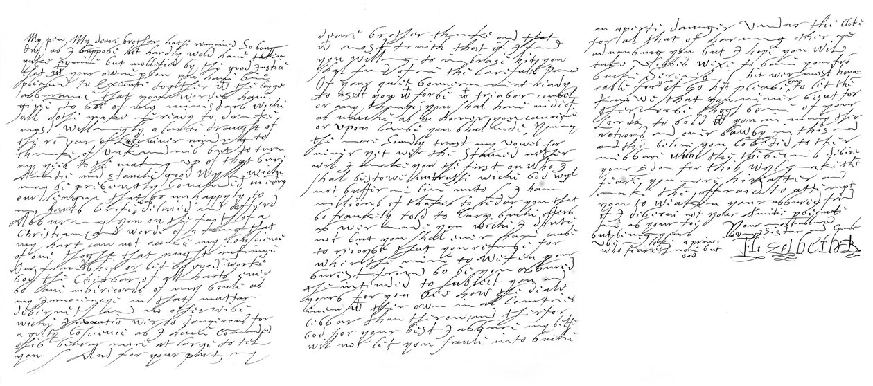 Letter by Elizabeth I, Queen of England, to James VI of Scotland by Frederick George Netherclift