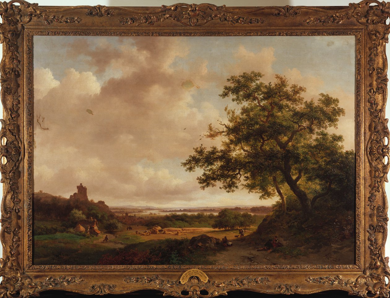 View on the Meuse, Holland, 1859 by Frederick Marianus Kruseman