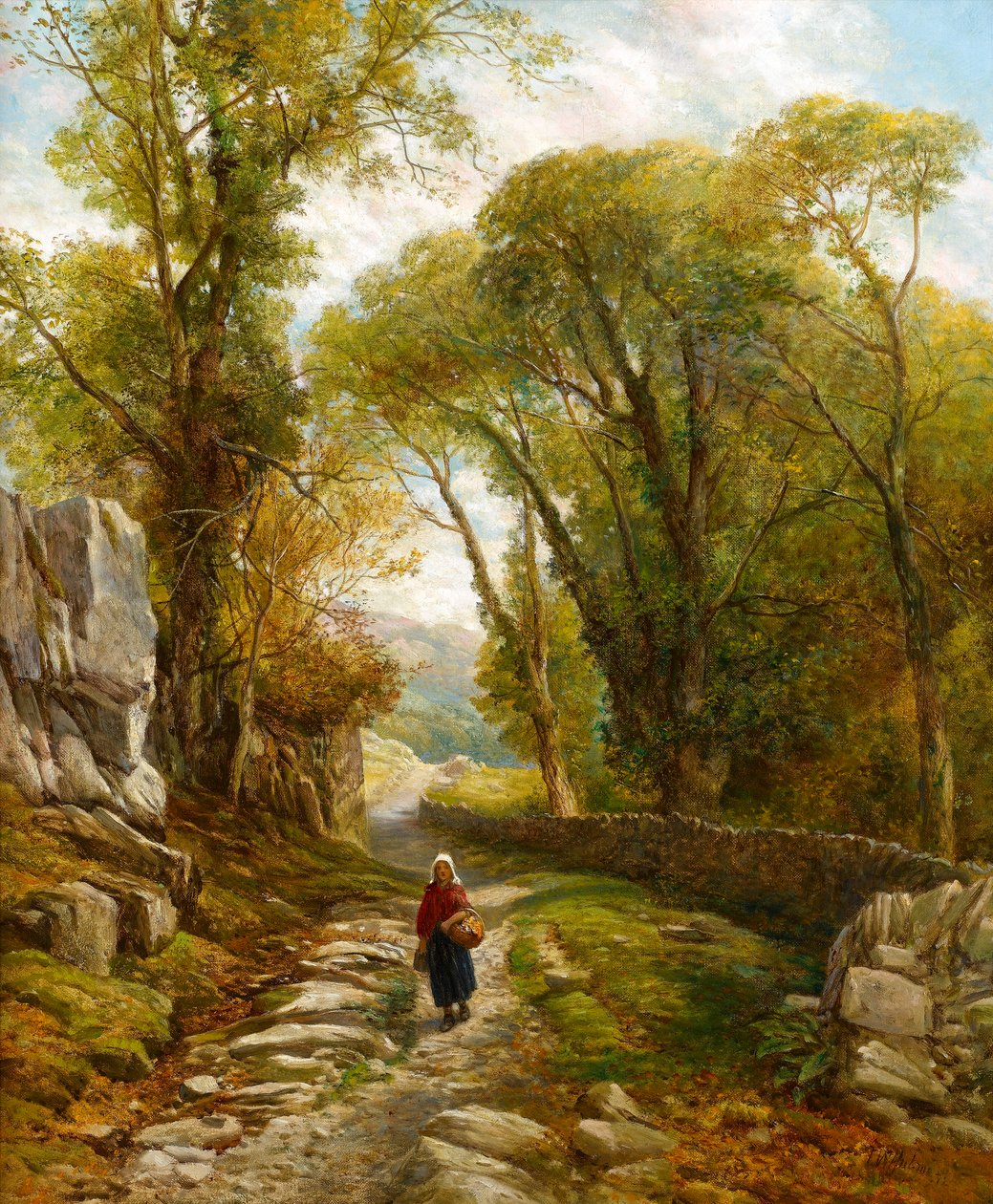 A Woodland Walk by Frederick William Hulme