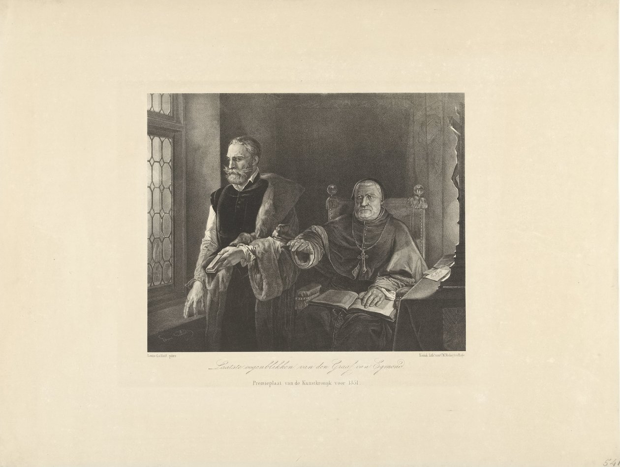 The Last Moments of Egmond in His Cell, 1568 by Frederik Hendrik Weissenbruch (possibly)