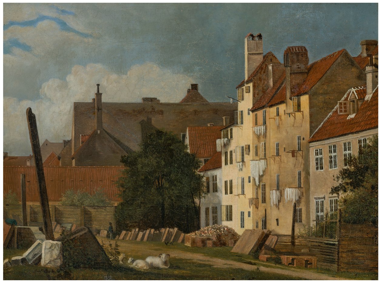 View of Marmorpladsen, Copenhagen by Frederik Sødring
