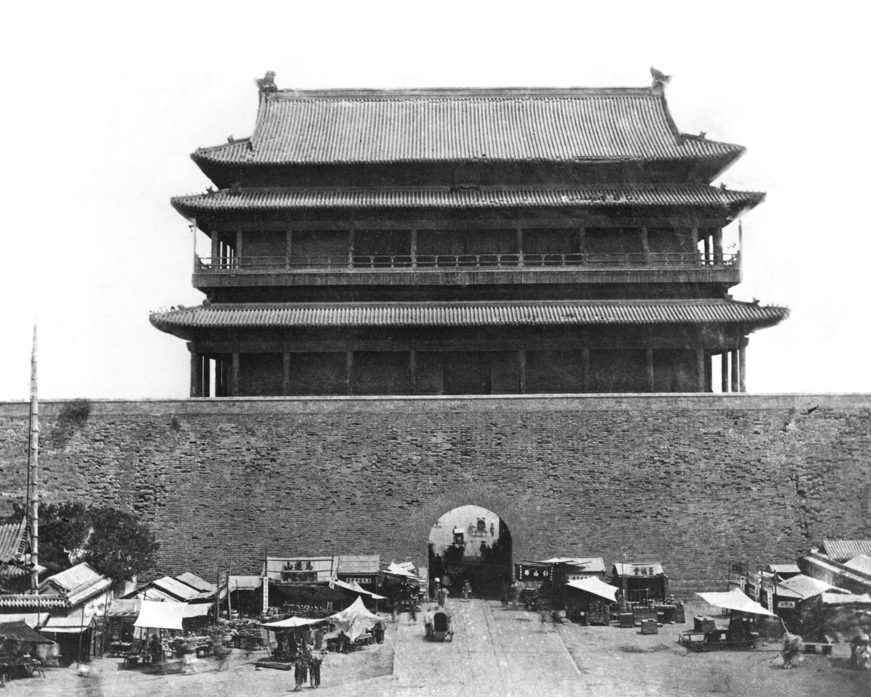 Entrance to the Inner Wall, Peking, China by French Photographer