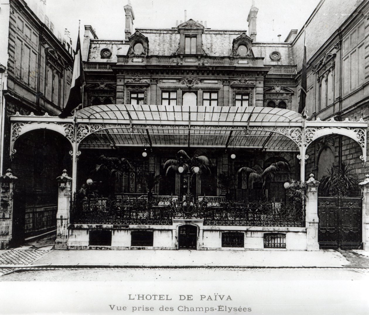 Hotel de Paiva on the Champs-Elysees by French Photographer