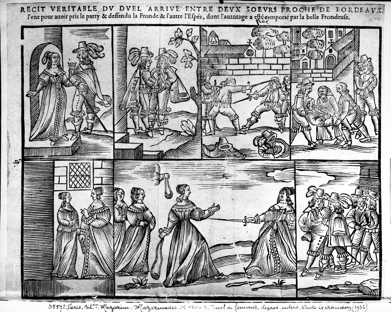 A Duel Between Two Sisters near Bordeaux, 1650 by French School