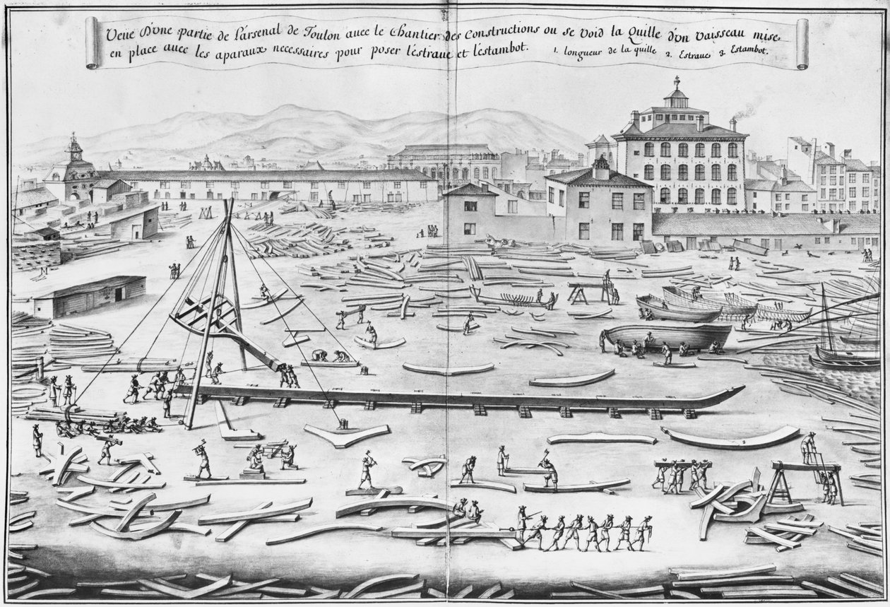 Arsenal of Toulon, illustration from the 
