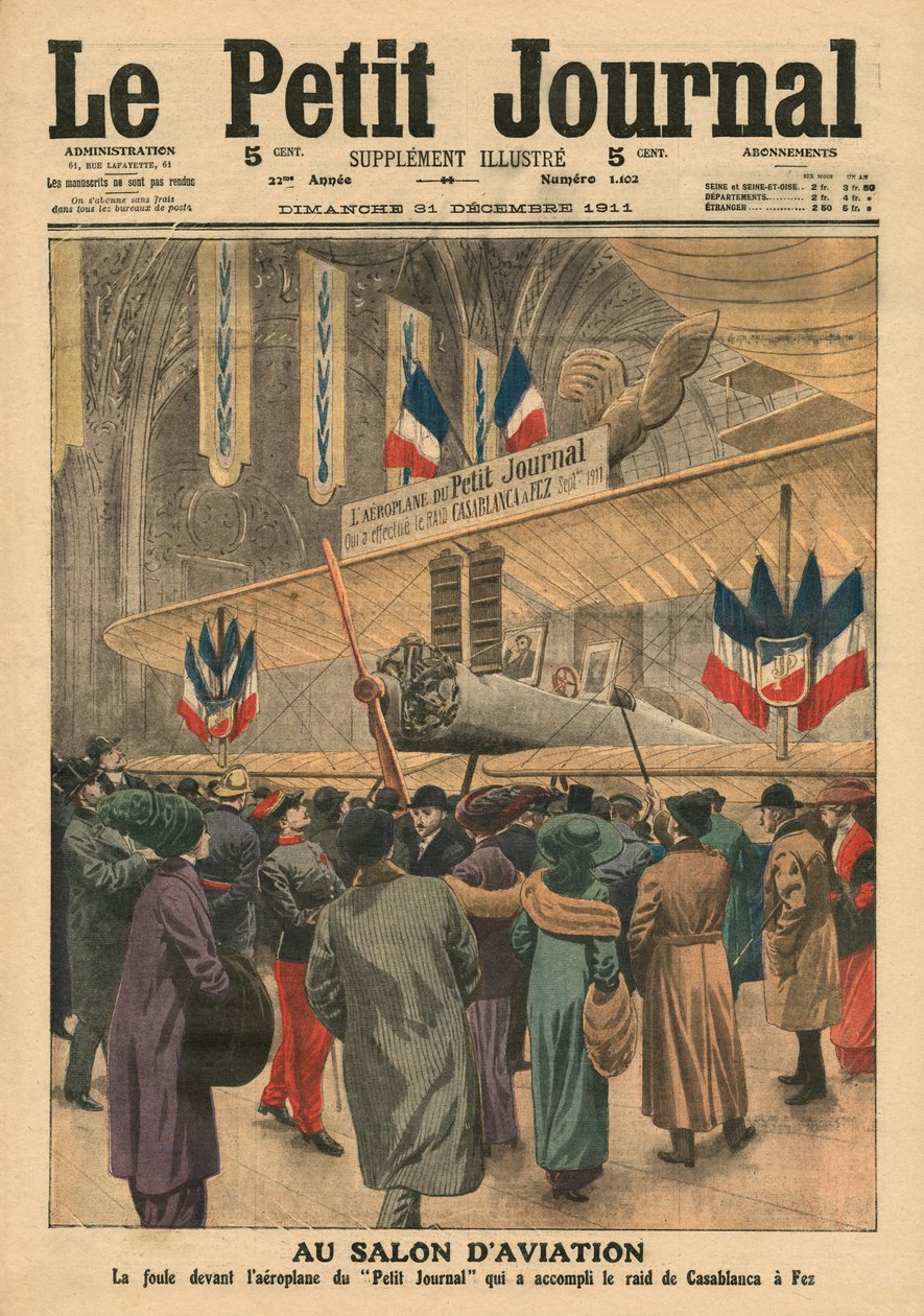 At the Aircraft Salon, illustration from 