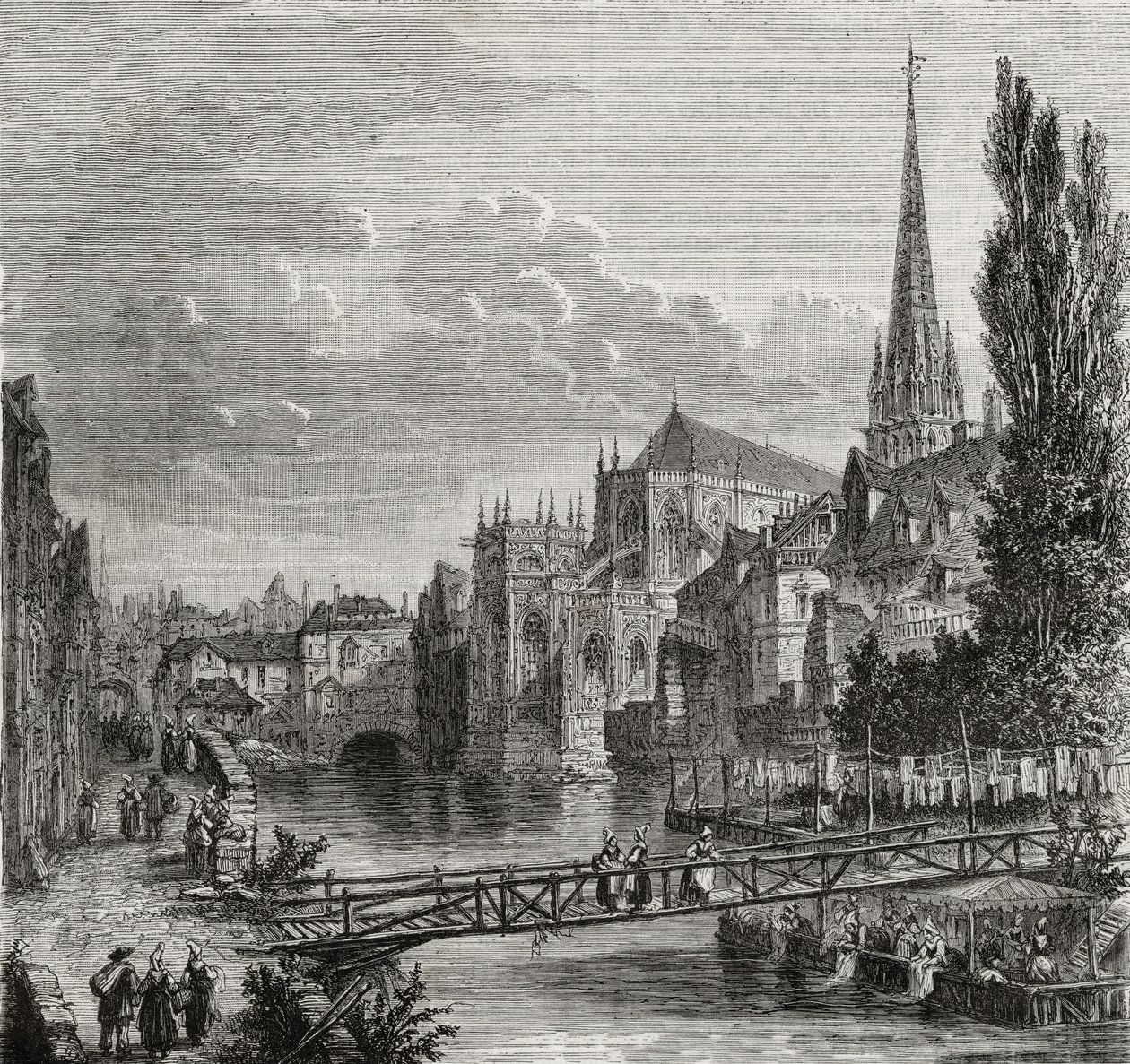 Caen in the 18th Century by French School