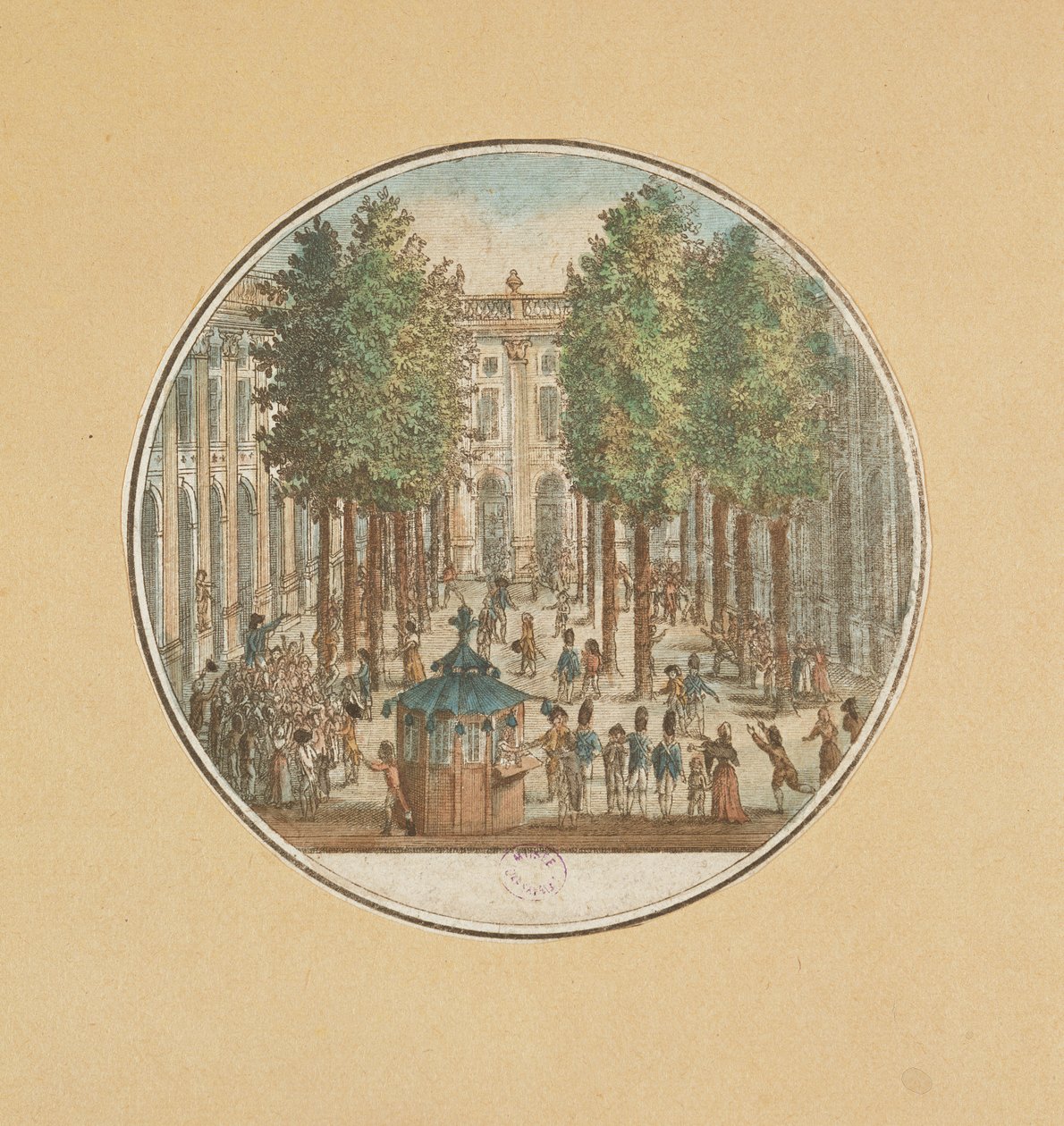 Camille Desmoulins Speaking at the Palais Royal, 12 July 1789 by French School