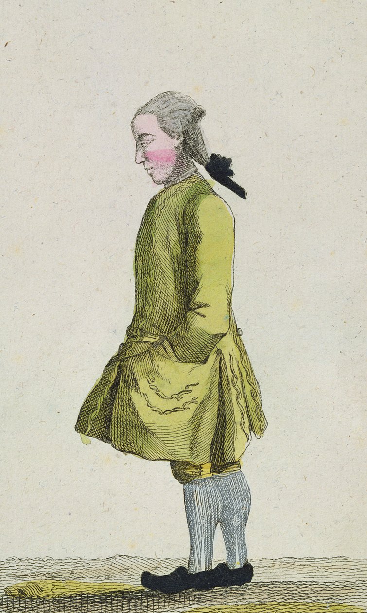 Caricature of the Chief Clerk by French School
