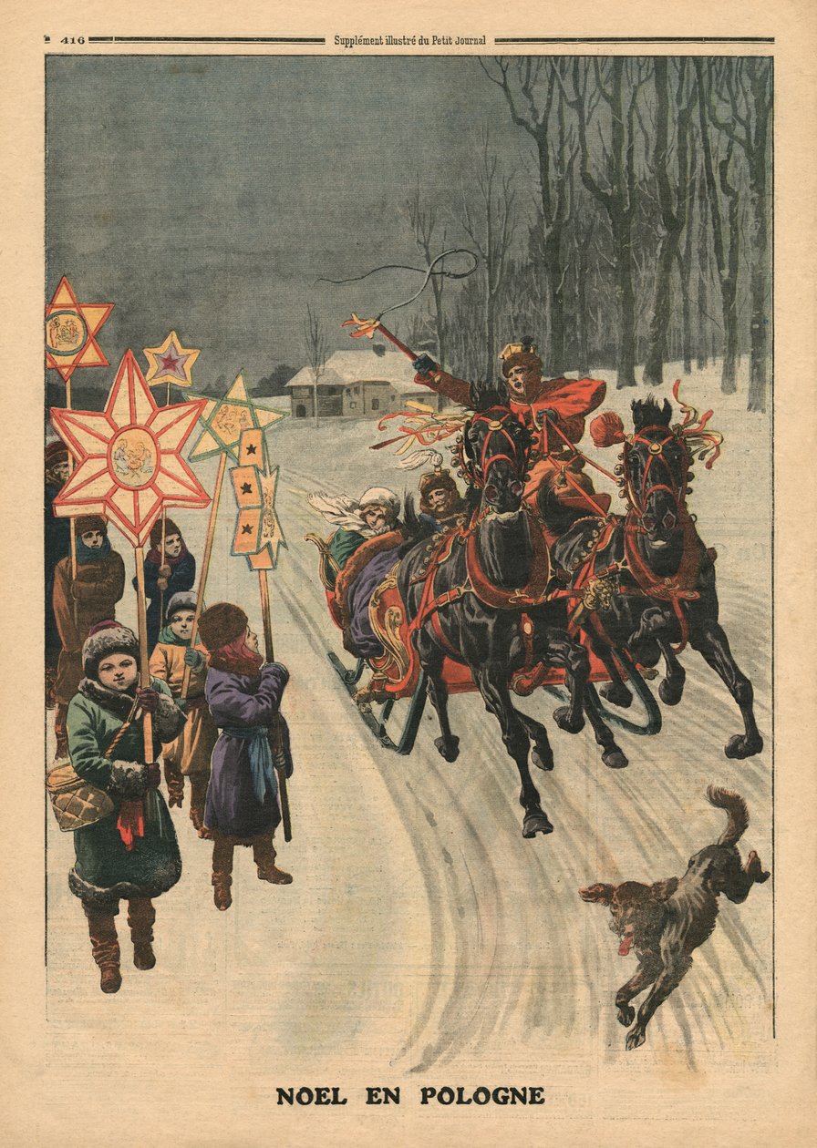 Christmas in Poland, illustration from 