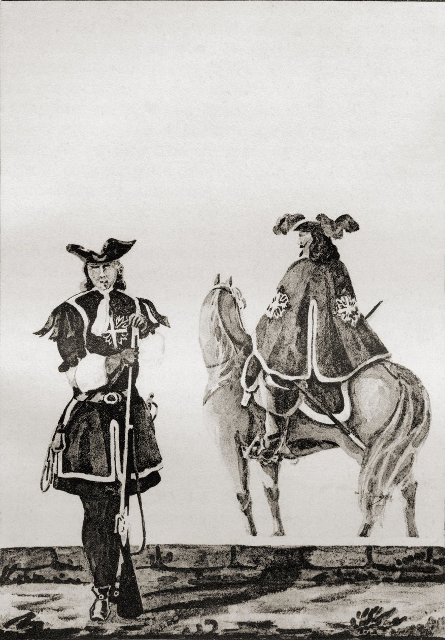 Company of Musketeers of King Louis XIV, from 