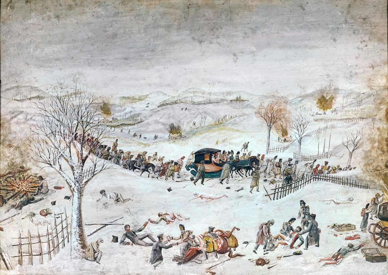 Retreat from Russia by French School