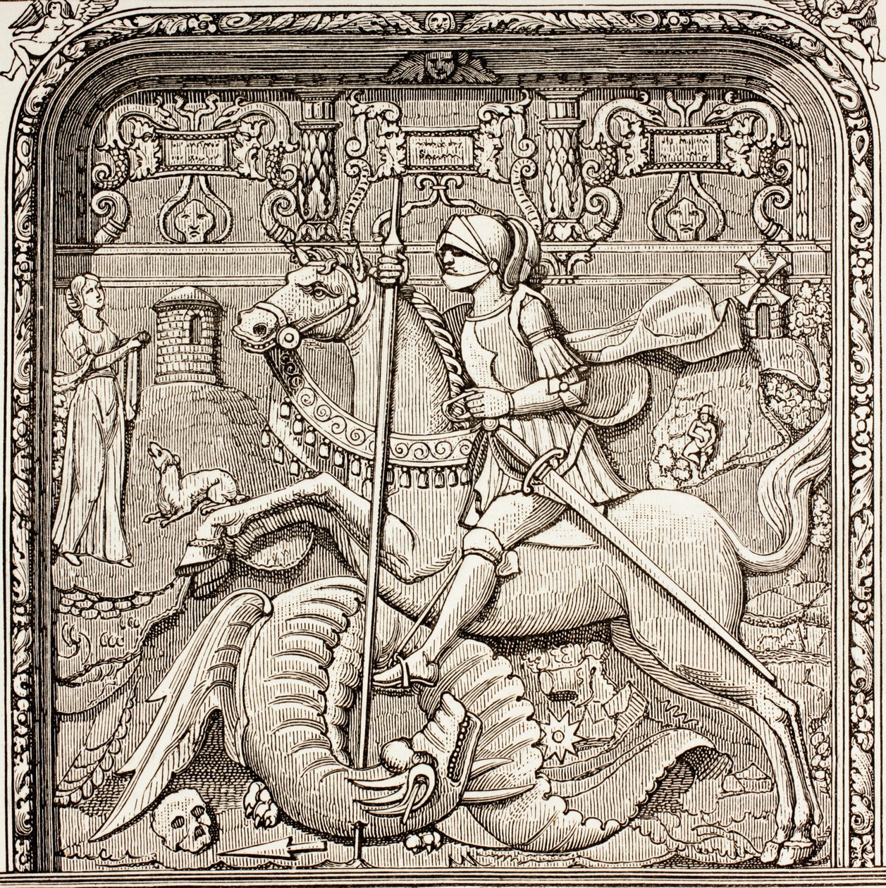 St. George Slaying the Dragon by French School