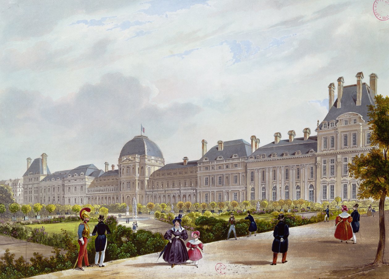 The Tuileries During the Restoration by French School