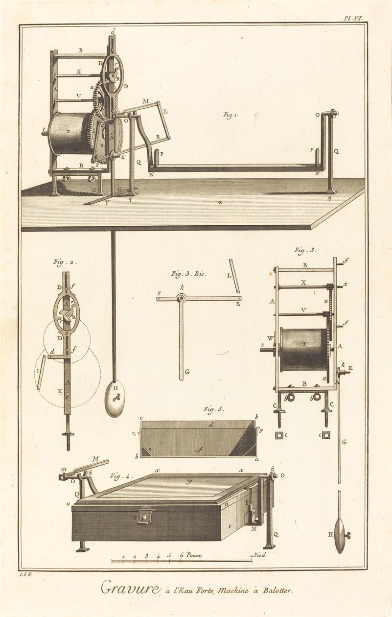 Etching, Shaking Machine: pl. VI by French 18th Century after Robert Benard