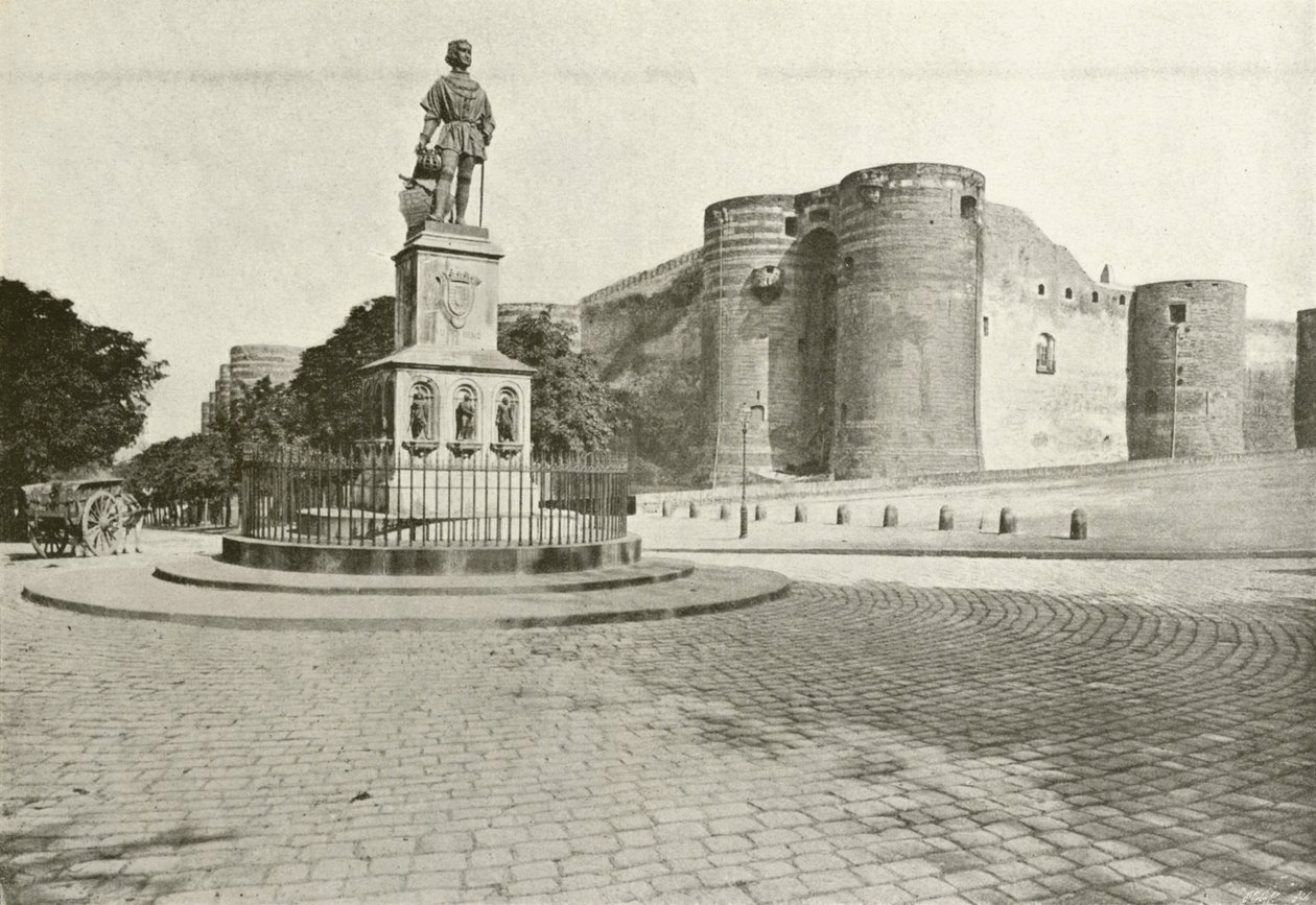 Angers, Statue of King Rene by French Photographer