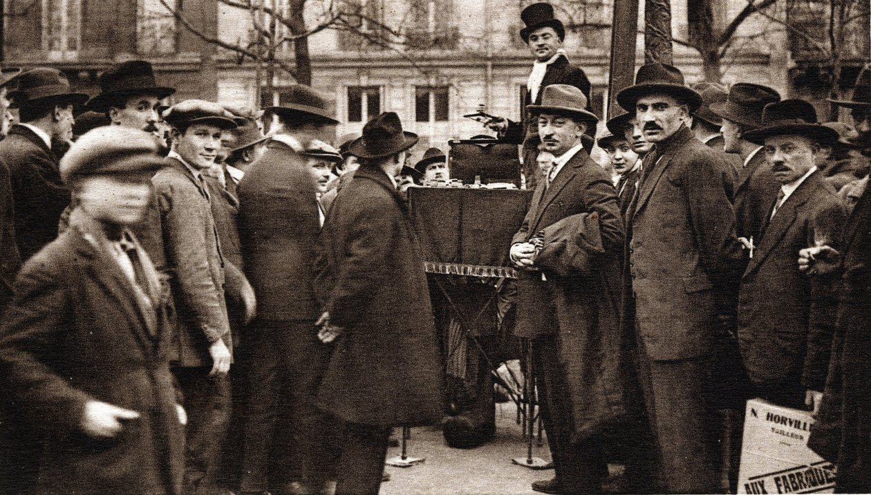 The small trades of Paris: the street vendor of the boulevard. by French Photographer