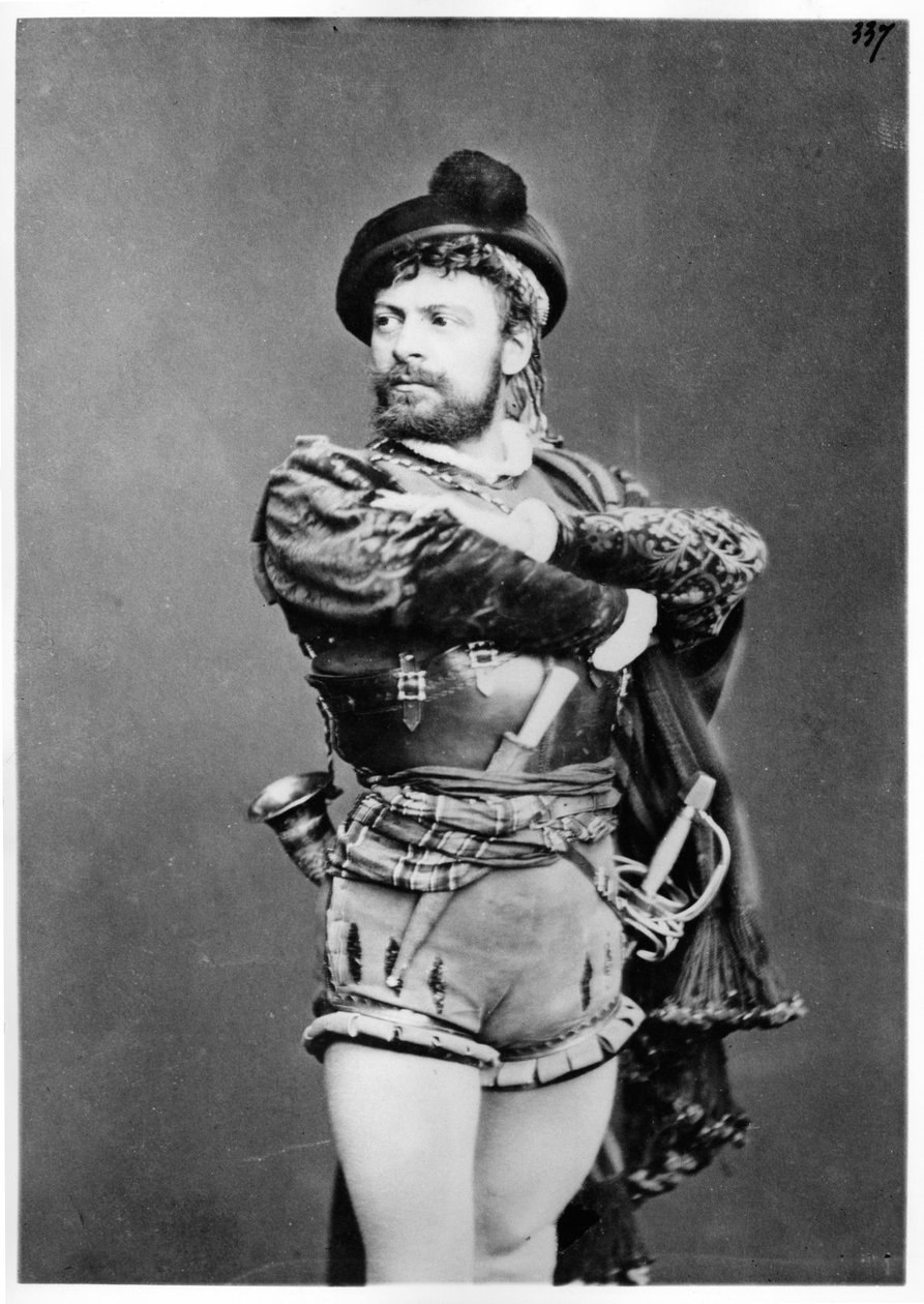 Mounet-Sully (1841-1916) as Hernani in 'Hernani ou l'Honneur Castillan ...