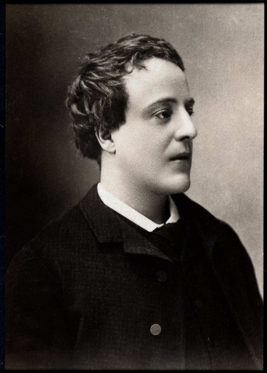Portrait of Adolphe Leon Willette, French painter, illustrator ...