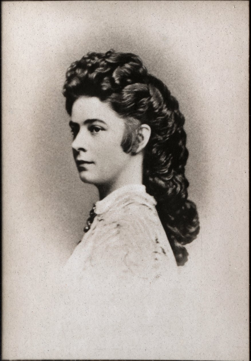 Portrait of Elisabeth of Austria Called Sissi (1837-1898), Empress of Austria and Queen Consort of Hungary by French Photographer