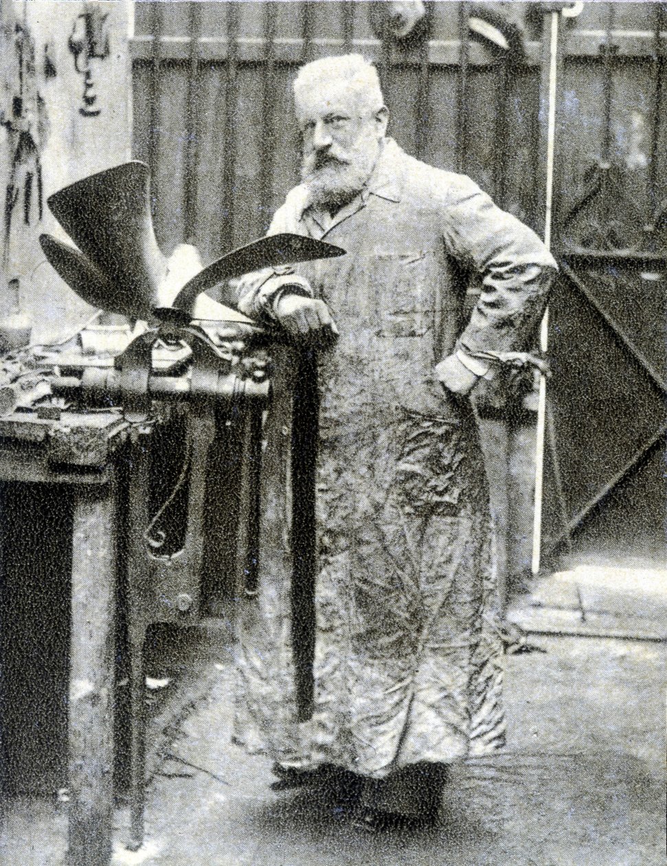 Portrait of Fernand Forest (1851 - 1914), French inventor (motor, auto ...
