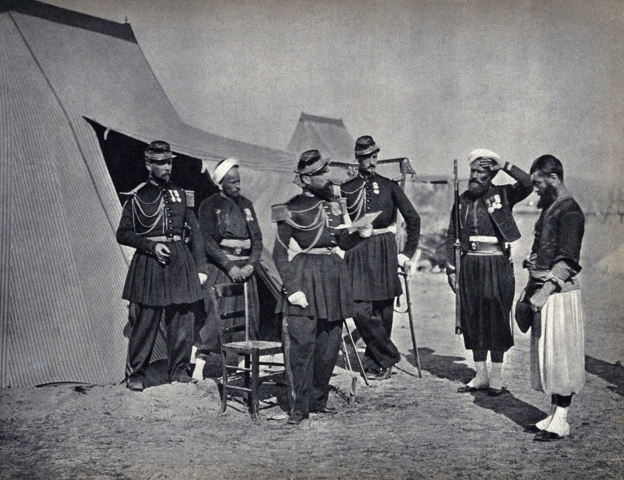Punishment of Soldiers of the French Army During the Crimean Campaign in 1854 (Photography, late 19th century) by French Photographer